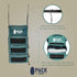 Pack Gear Hanging Carry-On Organizer - Standard Hanging Luggage Organizer Fits Any Carry On - Green, S