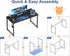 Casaottima 48 Inch Small Computer Desk - Home Office Writing Table for Small Spaces, Black