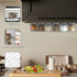 Homazing Set 24 of Hexagon Glass Spice Jars with Shaker Lids and Labels for Refrigerator, Kitchen, RV Travel Trailer