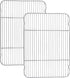 E-far Baking Cooling Rack Set of 2, 16.5"x11.5" Stainless Steel Metal Roasting Cooking Racks for Half Sheet Cookie Pans