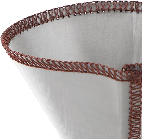 Pour Over Coffee Dripper, Reusable Cone Shape Filter, Stainless Steel Paperless Mesh for Up to 2 Cups, Home Kitchen