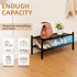 2 Closet, 27"x11"x13" 2 Tier Bamboo Shoe Rack Storage Organizer for Multifunctional Stackable Free Standing Shoe Shelf