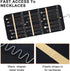 Hanging Jewelry Organizer - Double Sided with 32/48 Pockets, 14/21 Hook Loops, Foldable Travel Jewelry Roll