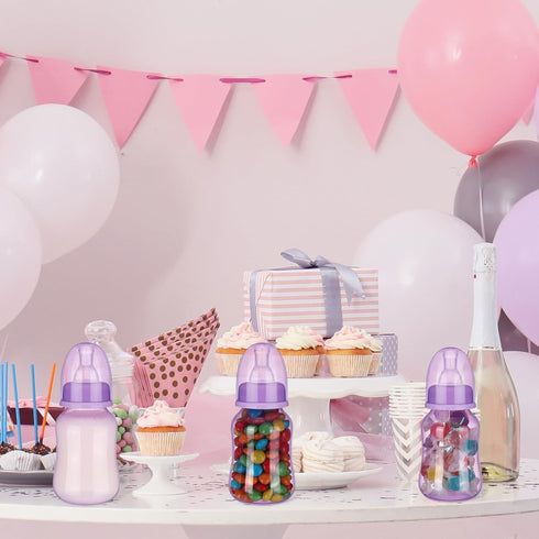 30 Sets SiliFine Pcs Baby Shower Favors Party Bottle Chug Game Mini Bottles Gift for Gender Reveal Birthday Party