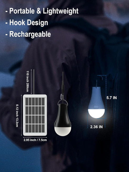Bulbs 3 4 Dusk to Dawn Solar Light Waterproof, Rechargeable Chicken Coop Light with Timer, Color Temperatures, Light
