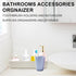 Toothbrush Holder and Toothpaste Holder for Bathroom Vanity, Kids Bathroom Decor with Cups, Electric Toothbrush Holder