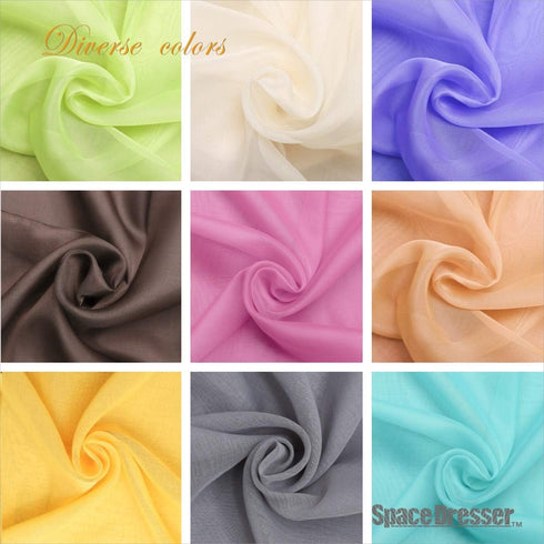 SpaceDresser Basic Rod Pocket Sheer Voile Window Curtain Panels, 1 Pair 60 Width 108 Inch Long for Kitchen Bedroom