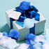 Syhood 1,600 Pcs Artificial Fake Rose Flower Petals for Wedding Decoration, Aisle Scatter, Birthday Party (Dark Blue)