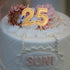 Luter Gold Glitter Happy Birthday Cake Candles, Number 3 Birthday Candle Topper Decoration