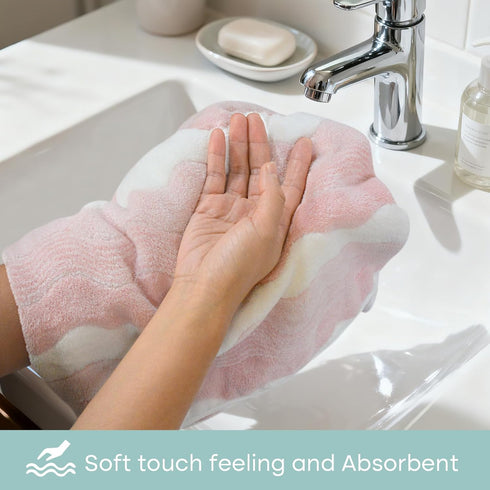 16 31 Inch, 3Pack SINLAND Bathroom Hand Towels, x Super Soft and Absorbent Microfiber Washcloth Face Towels