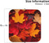 Nameapo Set 6 Autumn Fall Leaves Coasters for Drinks Leather Coasters of for Coffee Table for Housewarming Kitchen Bar