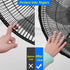 Fan Cover for 14 Inch High Velocity Floor Fan: Dustproof Cover with Children Finger Safety Protection for Small