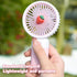 Mini Handheld Fan - USB Rechargeable Cartoon Strawberry Portable Fan for Home Office Outdoor