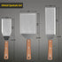 Stainless Steel Spatula Set, Grill Spatula with Full Tang Handle & Beveled Edges for BBQ and Cooking