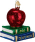 Old World Christmas Teacher Gifts, Glass Blown Ornaments for Christmas Tree, Apple