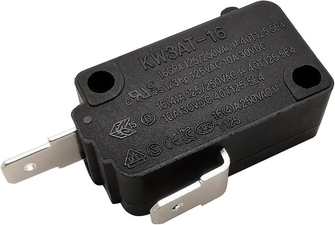 Microwave Oven Door Switch Replacement Part, 16A 125VAC, KW3AT-16, Normally Closed - 1Pc