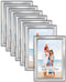 Icona Bay 4x6 Picture Frames Set (Silver, 12 Pack), Classy Contemporary Style from Maestro Collection