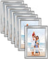 Icona Bay 4x6 Picture Frames Set (Silver, 12 Pack), Classy Contemporary Style from Maestro Collection