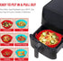 2 Pack Air Fryer Silicone Liners for 3 to 5 QT, Reusable Baking Tray Oven Accessories, Red+Blue