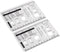 2Pcs Culinary Ruler Acrylic Mini Cutting Reference Template, Essential Kitchen Tool for Cooking Measurement