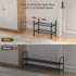 Uneviesyka 2 Closet, Expandable Shoe Rack, Tier Shoe Rack for Stackable Adjustable Standing Metal Shoe Shelf Organizer