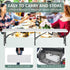 PayLessHere 6 (1) Portable FT Plastic Folding Bench for Outdoor Use, Complete with Carrying Handle for Picnics Camping