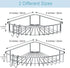 2 Pack Shower Shelf for inside Shower, Shower Shelf Corner, Shower Corner Caddy, Adhesive Shower Caddy, Shower Wall