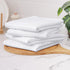 16 28 Inch 8 Pack, Homaxy Microfiber Waffle Weave Kitchen Towels, x Ultra Absorbent and Solid Color Dish Towels, White