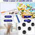 Portable Toothpick Holder 4PCs, Metal Dispenser, Pocket Waterproof Case with Keychain, Travel Purse Ear Wax Removal