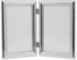 Lawrence Frames 4 by 6-Inch Hinged Double Metal Picture Frame, Silver-Plate with Delicate Beading (Vertical)