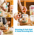 daasigwaa Jar(Pink,29.5oz) Breakfast On The Go Cups, Salad Cup To Go, Take And Go Yogurt Cereal Overnight Oats Snack
