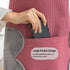 V-shine Women Kitchen Apron with Adjustable Neck and Hand Wipe Pockets for Cooking Baking