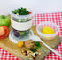 LEVKO (SET 4 Go Cereal Crunch Breakfast Yogurt Cups with Lids and Spoon Reusable Smoothie Oatmeal Container Snack Prep