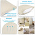Decorative Linen Throw Pillow Covers, Set of 2 Couch Cushion Covers with Zipper, 20x20 Inches for Living Room