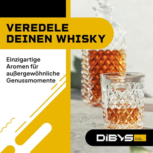 DIBYS 12 4 Set Mini Whiskey Flavoring Kit | Whisky Infusion Kit with Botanicals, Recipe Cards, Spice Guide & Wooden Box