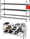 Adjustable Expandable Shoe Rack Storage Organizer, Large Free Standing Closet Shelf for Bedroom, 3 Tier