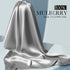 100% Mulberry Silk Pillowcase, 22 Momme Pure Natural Silk, Both Sided with Zipper, King Size (Silver Grey, 20'' 36'')