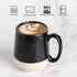 Set 4, 15 HASENSE Coffee Mugs of Ounce Ceramic Coffee Cups with Handles, Porcelain Large Latte Mug for Coffee
