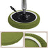 UXCell Round Bar Stool Covers with Elastic Bands - Green Seat Cushions for Chairs