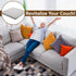 moonoom 22"x22" (3 Couch Cushion Support, Grey Sofa Cushion Sagging Repair, Curved High Density Foam Replacement