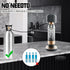 Soda Maker CO2 Tanks Adapter Hose with Big Pressure Gauge, Compatible with Fizzi Onetouch Jet Aqua Fizz Blue Cylinder
