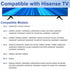 Maozhren 32H4G 43R6E3 50R6E3 50A6G 55A6G 55H6570G 58R6E3 58H6870 65R6E1 TV Stand for Hisense TV Legs, Only for Smart TV