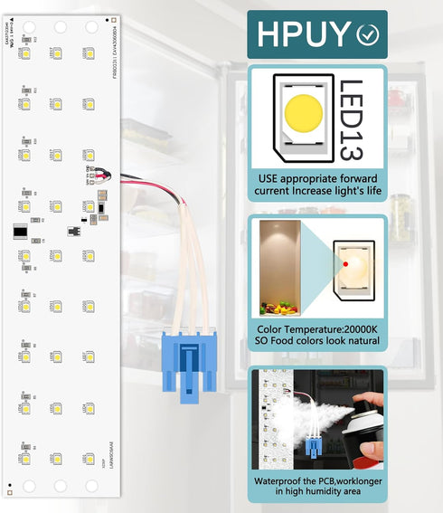 EAV43060808 LED Light for Kenmore and LG Refrigerator, Replaces EAV43060804 AP5020295 EAP5020295 1527980 PS3533582