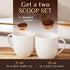Orblue Premium Coffee Scoop Set - Stainless Steel Measuring Tablespoon - 1 Tbsp (15ml) & 2 Tbsp (30ml) - Pack of 2 -