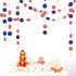 Navy-Blue Pink Rose-Gold Gender-Reveal Decorations, 52FT Party Streamers Garland Backdrop Banner Decor for Baby Shower,