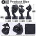 4 Set PCS Black Thinker Statue Abstract Sculptures Home Decor for Bookshelf, Office, TV Stand Knick Knacks See No Evil