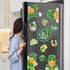 Whaline 12Pcs St. Patrick's Day Refrigerator Magnets, Green Lucky Clover Rainbow Gnome Stickers for Holiday Decoration