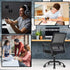 Home Office Chair Ergonomic Desk Chair, Swivel Rolling Computer Chair with Lumbar Support, Adjustable Stool (Black)