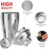 24-Piece Set,Perfect Soing Silver Cocktail Shaker Home Bartending Kit for Drink Mixing,Stainless Steel Bar Tools