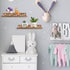 3 Wenqik Pcs Snow Mountain Floating Shelves Wood Nursery Book Shelves Wall Mounted Rustic Floating Ledge for Kids